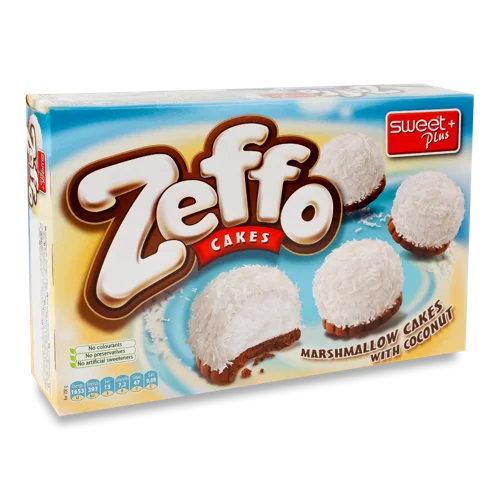 Тістечка Зеф ZEFFO З Кокосом, в/ґ, 115г