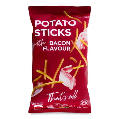 Соломка картопляна Премія бекон 75г