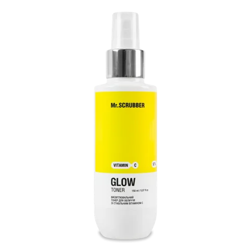 Тонер Для Обличчя Висвітлювальний З Вітаміном C Glow Vitamin C Mr.Scrubber, 150мл