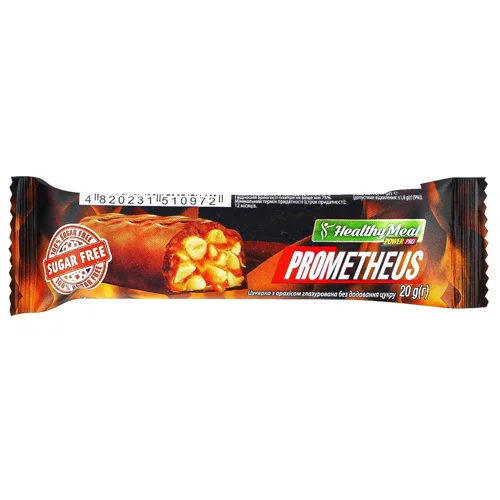 Цукерка Healthy Meal Prometheus з арахісом 20г