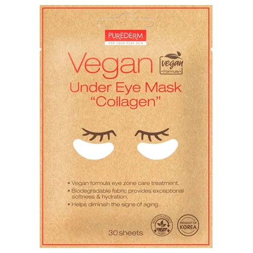 Патчі під очі Purederm Vegan Mask Collagen 30шт