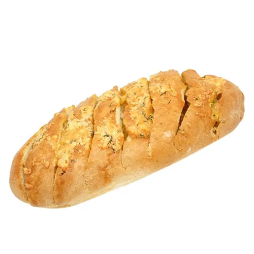 Багет з сиром, маслом та часником