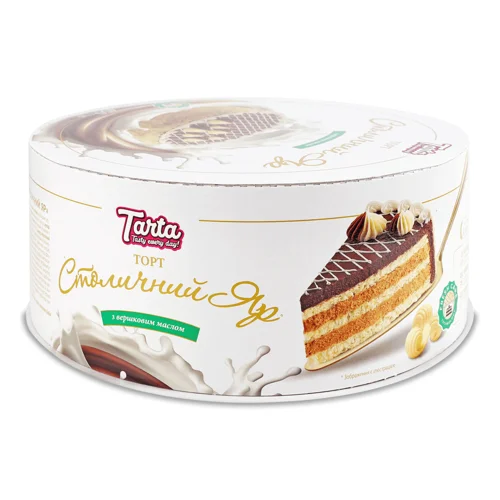 Торт Tarta Столичний яр білковий з вершков маслом 450г