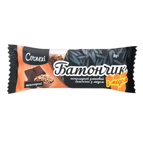 Батончик злаковий шоколадний з медом Cornexi м/у 28г