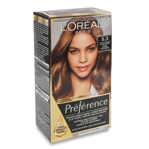 Фарба Для Волосся Стійка Preference №5.3, Лореаль Парісь, 1 шт
