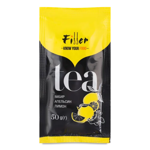 Концентрат Напою Безалкогольного Пастеризований Імбир-Апельсин-Лимон Tea Filler, м/у 50г