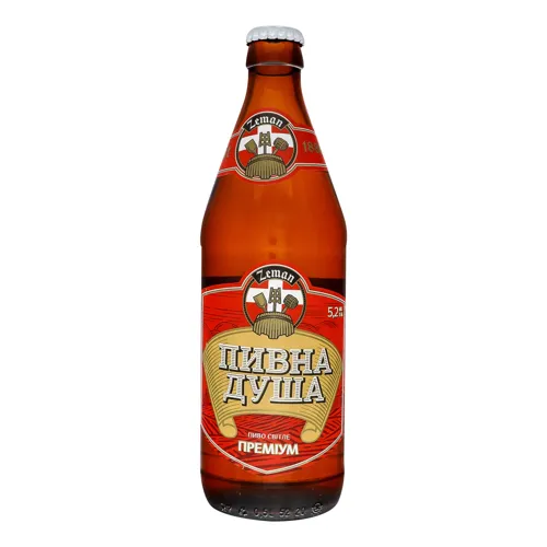 Пиво 0.5л 5.2% світле фільтроване пастеризоване Пивна Душа Преміум Zeman пл