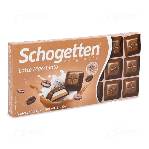 Шоколад Schogetten Latte Macchiato молочний 100г