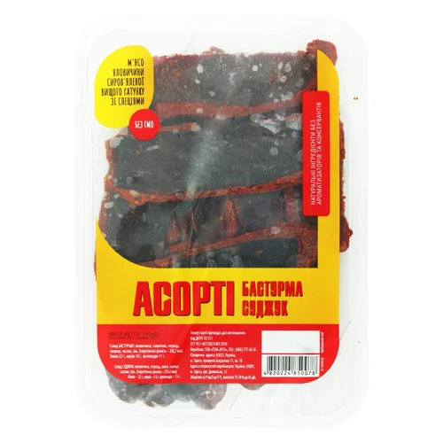 Асорті яловиче Бастурма Суджук 100г