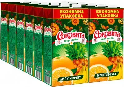 Напій соковий Соковита мультифруктовий, 1,93л