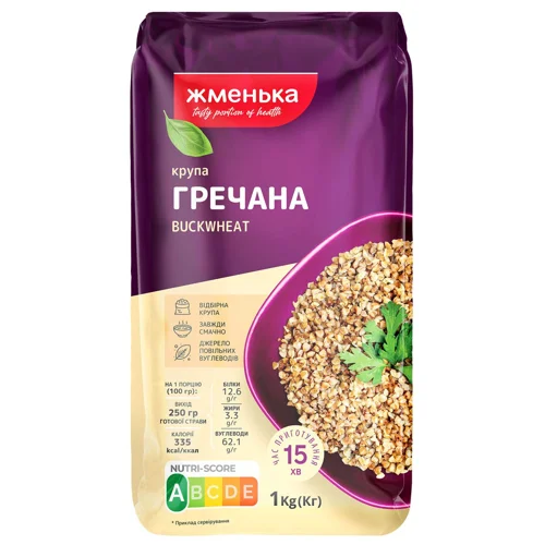 Крупа гречана Жменька ядриця 1кг