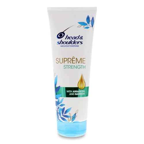 Бальзам-ополіскувач для Волосся з Аргановою Олією та Бамбуком Head&Shoulders, Зміцнення, 220мл