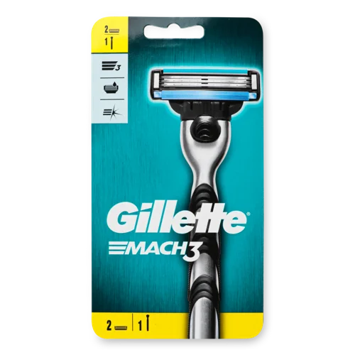 Гоління Чоловіче Mach 3 Gillette, 1шт, в/ґ