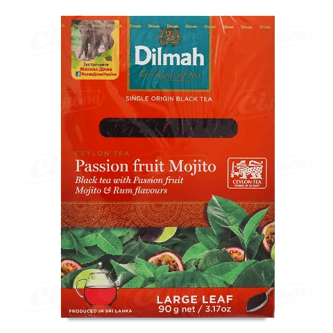 Чай чорний Dilmah Mojito Passion fruit, 90г