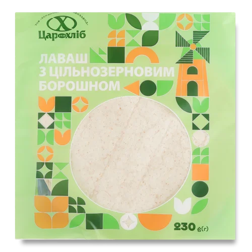 Лаваш З Цільнозерновим Борошном, в/ґ, 230г