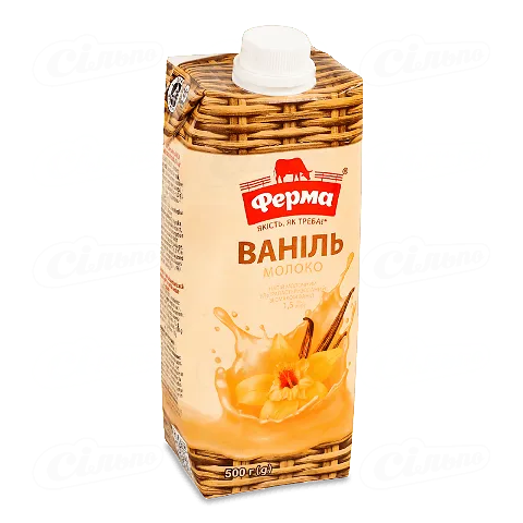 Напій молочний Ферма ваніль 1,5% 500г