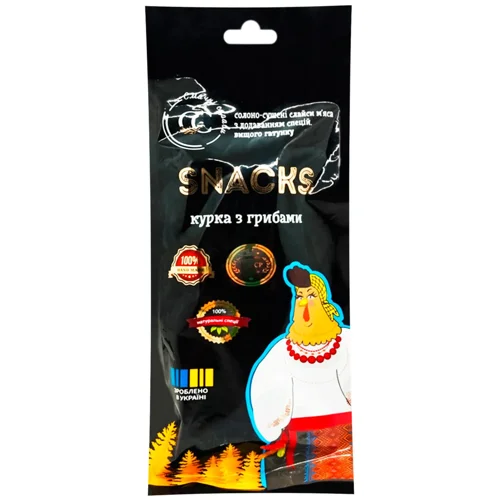 Снек з м'яса птиці в/г (ваг) білий гриб Смачні Справи