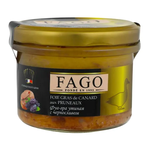 Паштет з чорносливом Фуа-гра Fago
