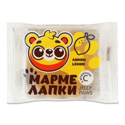 Мармелад Желейний З Вітаміном C Лимонний Мармелапки Jelly Paws, м/у 40г