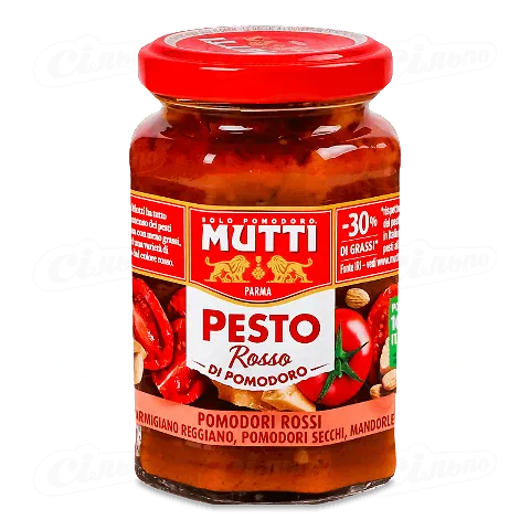 Соус Mutti «Песто» з червоних томатів, 180г