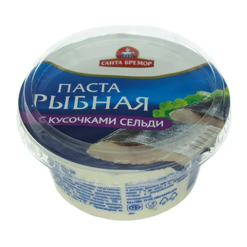 Паста рибна зі шматочками оселедця Санта Бремор ст 160г