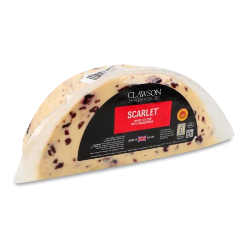 Сир Вищого Ґатунку 48% З Клюквою Scarlet White Clawson, 1 кг