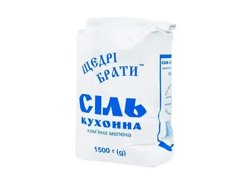 Сіль Щедрі брати кам'яна 1,5кг