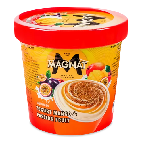 Морозиво Йогурт Манго-Маракуя Magnat, В/ґ, 350г