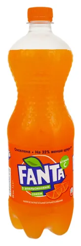 Напій безалкогольний сильногазований з апельсиновим соком Fanta п/пл 1л