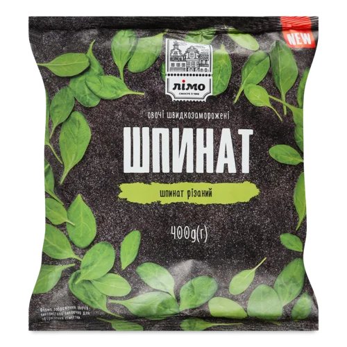 Шпинат Різаний Заморожений, В/ґ, 400 Г