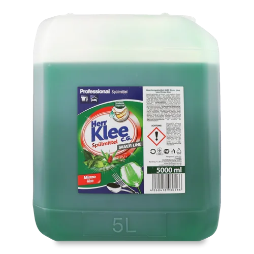 Рідина для миття посуду KLEE Minze Aloe, 5000 мл