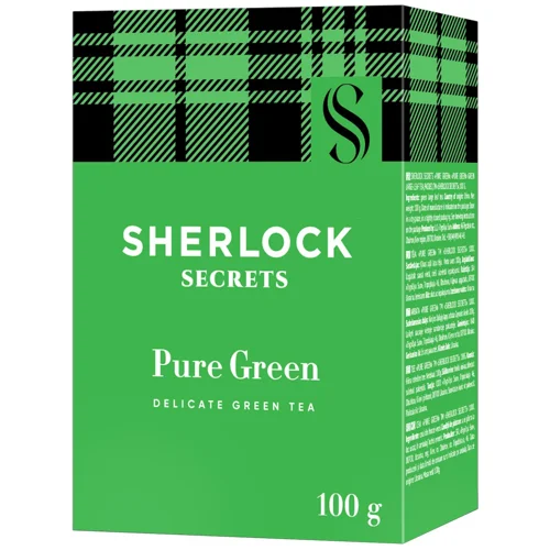 Чай зелений Sherlock Secrets Pure Green крупнолистовий 100г