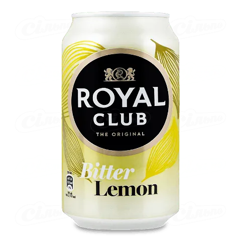 Напій Royal Club «Гіркий лимон» безалкогольний газований, 0,33л