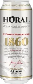 Упаковка пива Horal Premium Pilsner Lager світле фільтроване 4.6% 0.5л х 24 шт