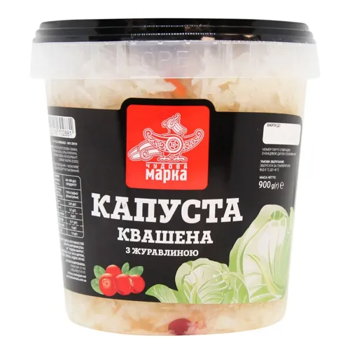 Салат Чудова Марка Капуста квашена з журавлиною 900г