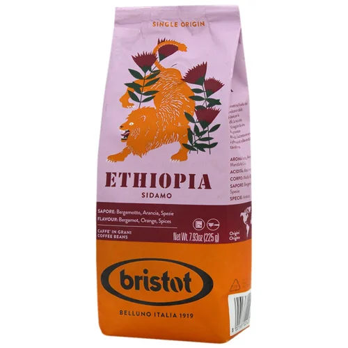 Кава Bristot Ethiopia моносорт в зернах 225г