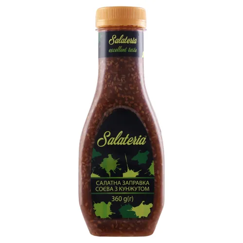 Заправка соєва з кунжутом Салатна Salateria 360г