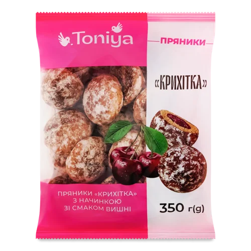 Пряники з Вишневою Начинкою Крихітка Toniya, м/у, 350 г