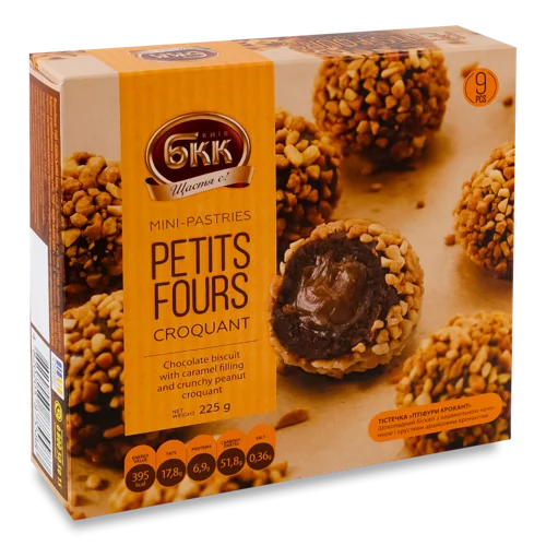 Тістечка Croquant Petits Fours Вищого Ґатунку, к/у 225г