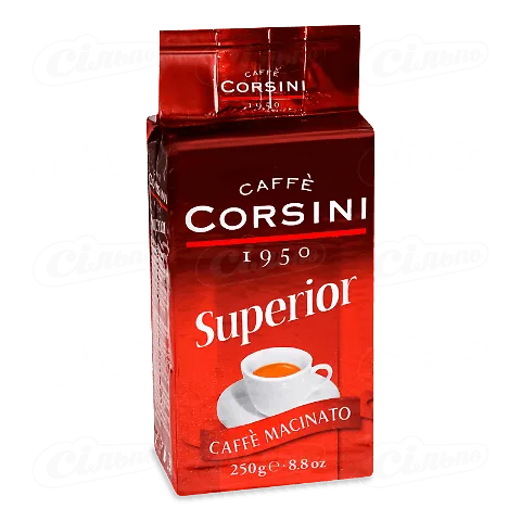 Кава мелена Corsini Superior смажена натуральна, 250г