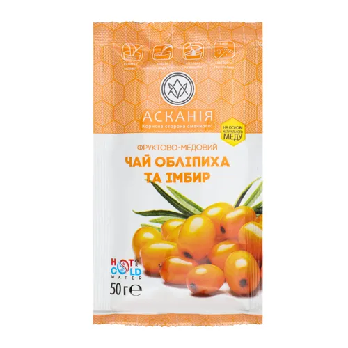 АС-НІЯ Концентрований чай з обліпихою та імбирем 50г