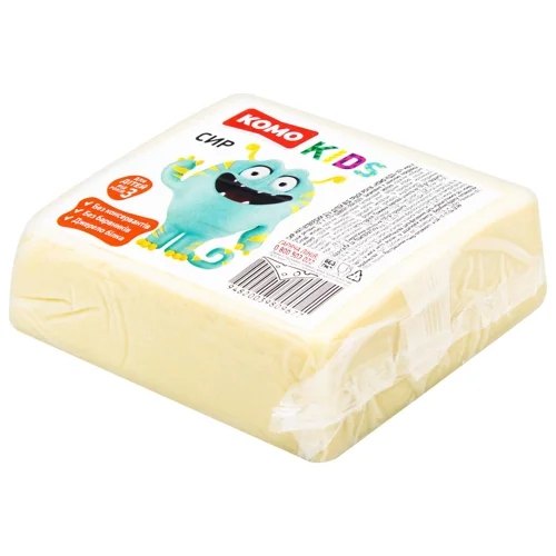 Сир Комо Кідз напівтвердий 50% брусок ~ 800г