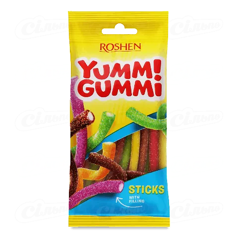 Цукерки Roshen Yummi Gummi Sour Sticks, 70г