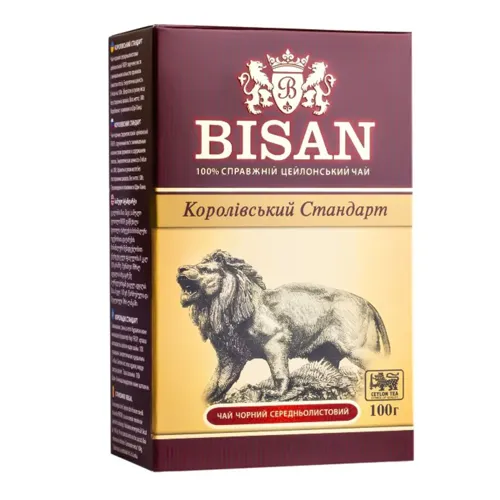 Чай Bisan Королівський стандарт чорний 100г