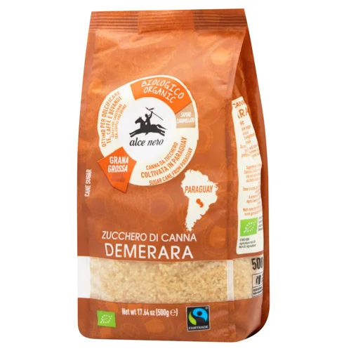 Цукор Alce Nero Biologico-Organic Demerara тростинний 500г