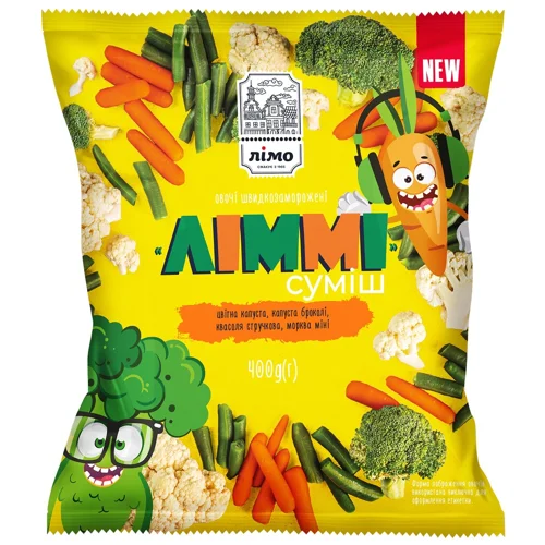 Суміш овочева Лімо Ліммі швидкозаморожена 400г