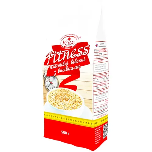 Пластівці вівсяні Козуб продукт Фітнес з висівками 500г