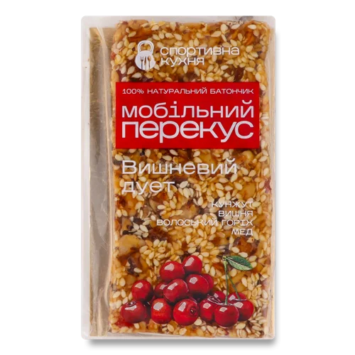 Батончик Вишневий Дует, Спортивна Кухня, в/ґ, 50г