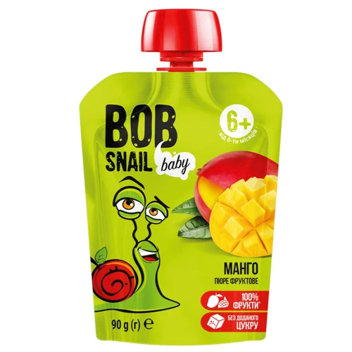 Пюре Bob Snail Манго для дітей від 6 місяців 90г