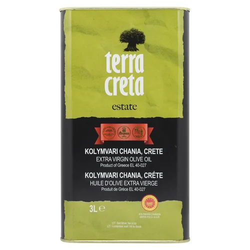 Олія оливкова Terra Creta Estate Extra Virgin Pdo Колімварі 3л